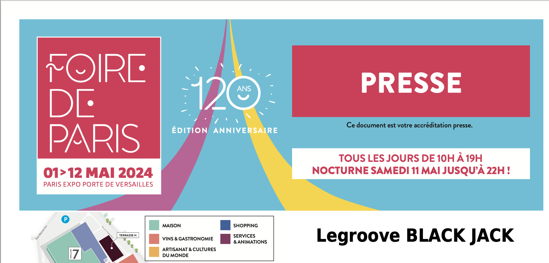 Badge de la foire de Paris